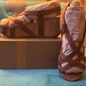 Brown Wedge Sandals